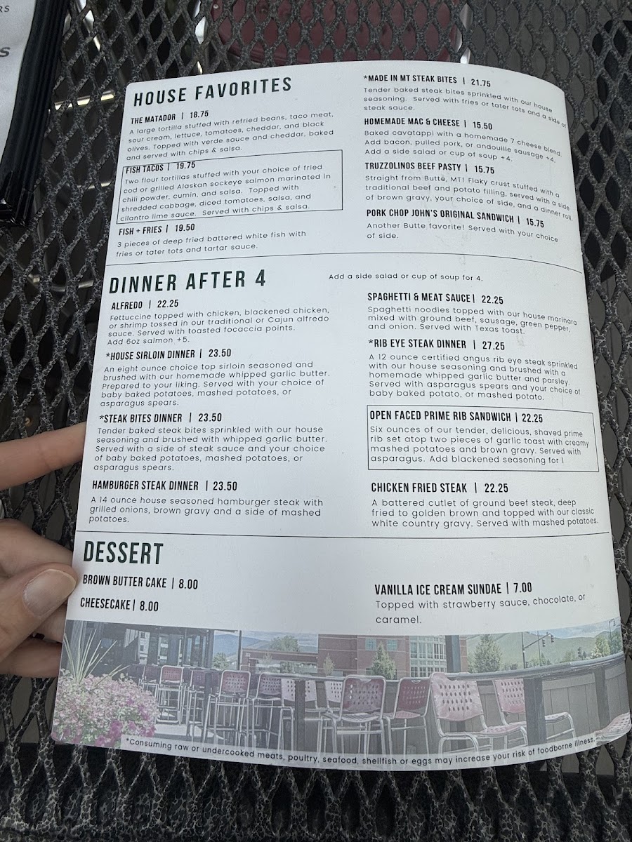 Paradise Falls Menu - Image 2