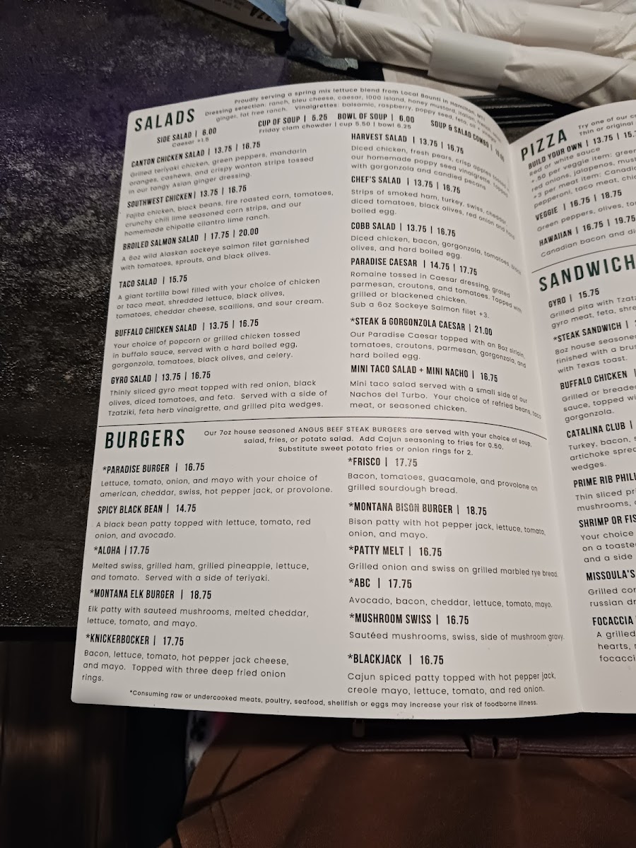Paradise Falls Menu - Image 6